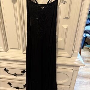 Free People Elegant Black Lace Dress